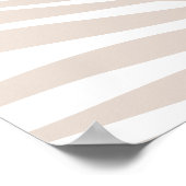 ピンクとメイヴのミニマル葉リストウォールアートポスター ポスター (角)