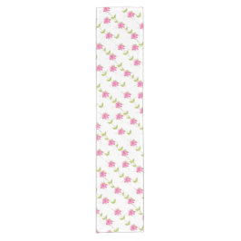 ピンクとライムグリーン ショートテーブルランナー