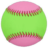 ピンクとライムソフトボールを獲得 ソフトボール (裏面)