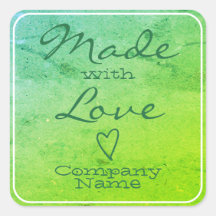 ピンクとラブラベルクラフト紙ハート