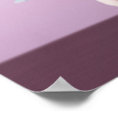 ピンクとラベンダーのバレリーナ ポスター (角)