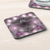 ピンクとラベンダーのライト コースター (左側)