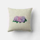 ピンクとラベンダーアジサイ クッション (裏面)