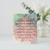 ピンクとラベ結婚ンダーで美しい人のエンクロージャカード (スタンド正面)