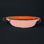 ピンクとレッドのカラーブロック 名前入りパーソナライズ ファニーパック<br><div class="desc">最高のブライズメイドギフト! ピンクとレッドのカラーブロックのショルダーバッグ(お尻ポーチ)で、オプションでバチェロレッテパーティーコレクションに合わせて名前や文字を入れることができます!</div>