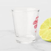 ピンクとレッドのハッピーエンドパーティー ショットグラス (左)