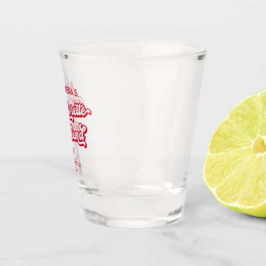 ピンクとレッドのハッピーエンドパーティー ショットグラス (右)