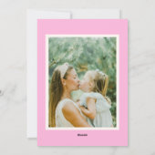 ピンクとレッドの恋するリボン バレンタインデーの写真 シーズンカード (裏面)