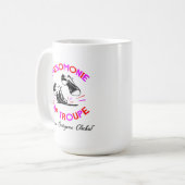 ピンクとレッドマグ コーヒーマグカップ (正面左)