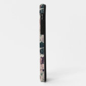 ピンクとワインレッドの水彩花 Case-Mate iPhoneケース (裏面/左)