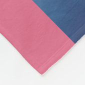 ピンクと写真のユニコーンパーソナライズされたと城 フリースブランケット (角)