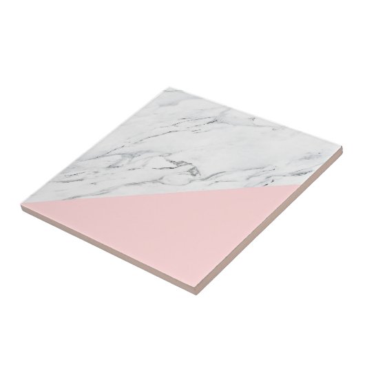 ピンクと大理石 タイル (側面)