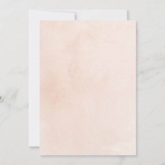 ピンクと恋しく思金ゴールドからブライダルシャワーパーティー 招待状 (裏面)