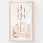 ピンクと愛ベーカリーペストリーシェフバナー 横断幕 (縦)