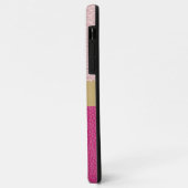 ピンクと明るい赤紫色 パーソナライズされた Case-Mate iPhoneケース (裏面/左)