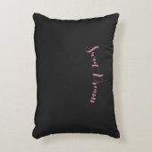 ピンクと木炭の甘い夢 アクセントクッション (正面(垂直))