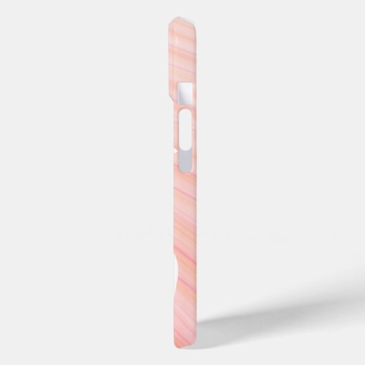 ピンクと桃のらせん状、花と花飾り Case-Mate iPhoneケース (裏面 / 左)