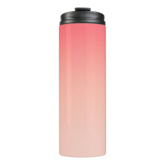 ピンクと桃のグラデーションの背景 タンブラー (正面)