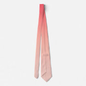 ピンクと桃のグラデーションの背景 ネクタイ (裏面)