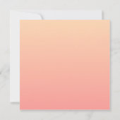 ピンクと桃のグラデーション サンキューカード (裏面)