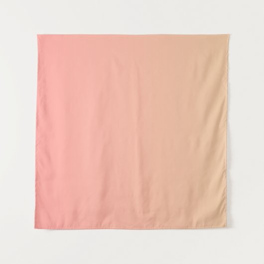ピンクと桃のグラデーション タペストリー (正面(横))