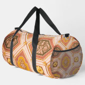 ピンクと桃のハンガリー建築 ダッフルバッグ (右コーナー)