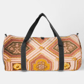 ピンクと桃のハンガリー建築 ダッフルバッグ (裏面)