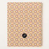 ピンクと桃のフローラのカスタマイズパーソナライズされた可能 プランナー手帳 (裏面)