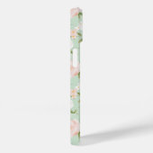 ピンクと桃の水彩フローラ Case-Mate iPhoneケース (裏面 / 右)