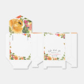 ピンクと桃の水色フローラ フェイバーボックス (折り畳みなし)