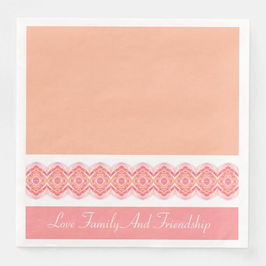 ピンクと桃の装飾模様 (正面)