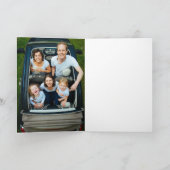 ピンクと梅のモダンメリークリスマス カード (内部)