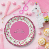 ピンクと梅の花結婚の ペーパープレート (パーティー)