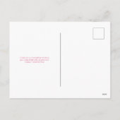 ピンクと濃い赤の水玉模様 シーズンポストカード (裏面)