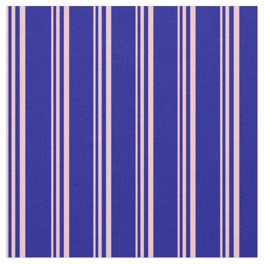 ピンクと濃い青の線 ファブリック (クローズアップ)