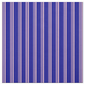 ピンクと濃い青の線 ファブリック (見本)