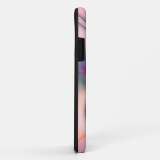 ピンクと灰色の花 Case-Mate iPhoneケース (裏面/右)