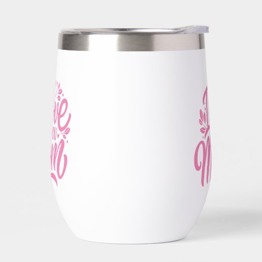 ピンクと白お母さんのことが大好き (左面)