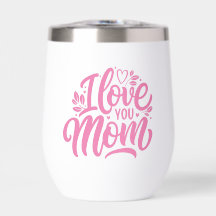 ピンクと白お母さんのことが大好き