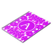 ピンクと白かわいらしの対称文字 ノートブック (左側)