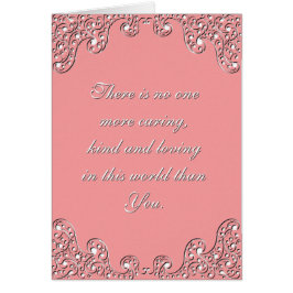 ピンクと白が刻まれた母の日