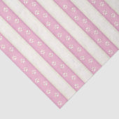 ピンクと白のにドッグポーストライププかわいらし 薄葉紙 (詳細)