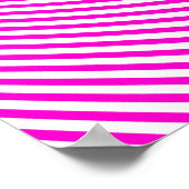 ピンクと白のオペアート光学錯覚ウォールポスター ポスター (角)