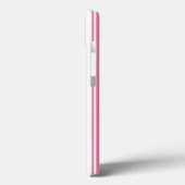 ピンクと白のキャンディストライプーのケースメイトiPhoneケース Case-Mate iPhoneケース (裏面 / 左)