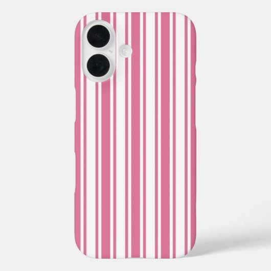 ピンクと白のキャンディストライプ Case-Mate iPhoneケース (裏面)