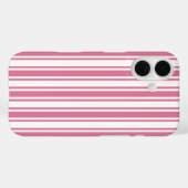 ピンクと白のキャンディストライプ Case-Mate iPhoneケース (裏面 (横))