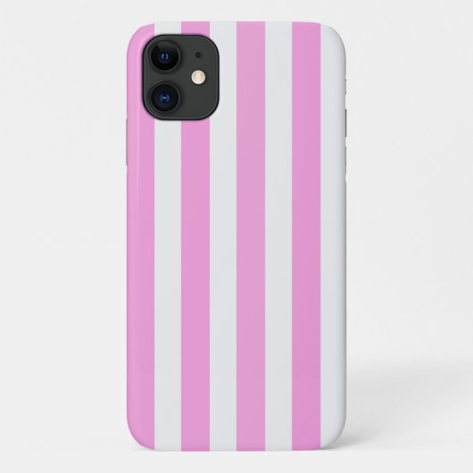 ピンクと白のキャンディストライプ Case-Mate iPhoneケース (裏面)