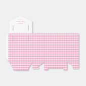 ピンクと白のギンガム フェイバーボックス (折り畳みなし)