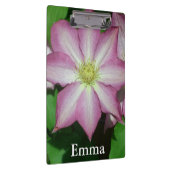 ピンクと白のクレマティス春花 クリップボード (右)