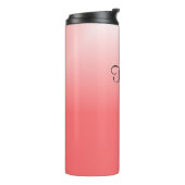 ピンクと白のグラデーションデザイン タンブラー (回転左)